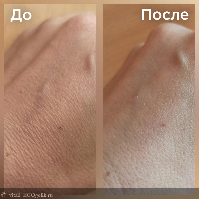 Фото до/после применения маски для рук от сухости и трещин